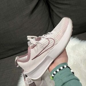 Nike Women's Running Shoe in Blush Pink and Mauve Trim